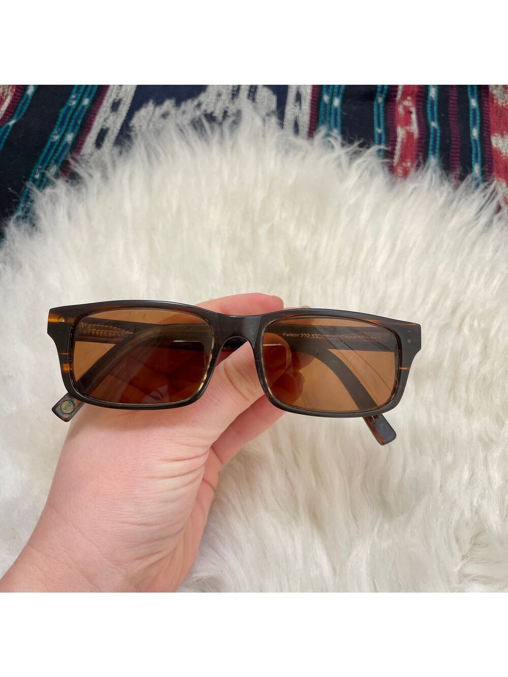 Warby Parker prescription lens sunglasses Felion Brown Rectangle FRAMES ONLY - Picture 1 of 8